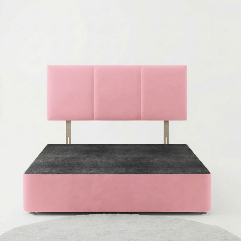 Alton Plush Velvet Divan Bed, Headboard