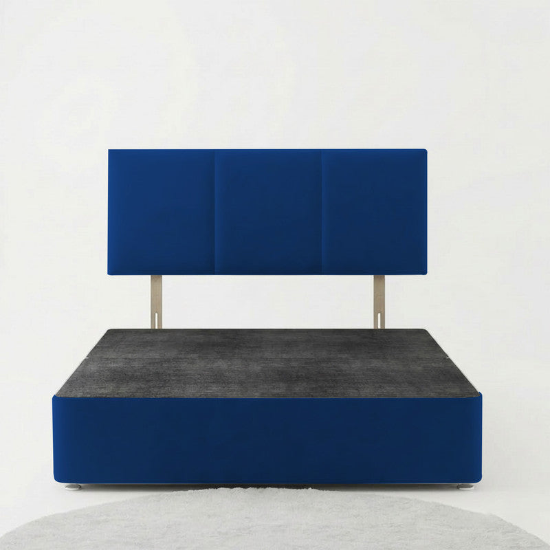 Alton Plush Velvet Divan Bed, Headboard