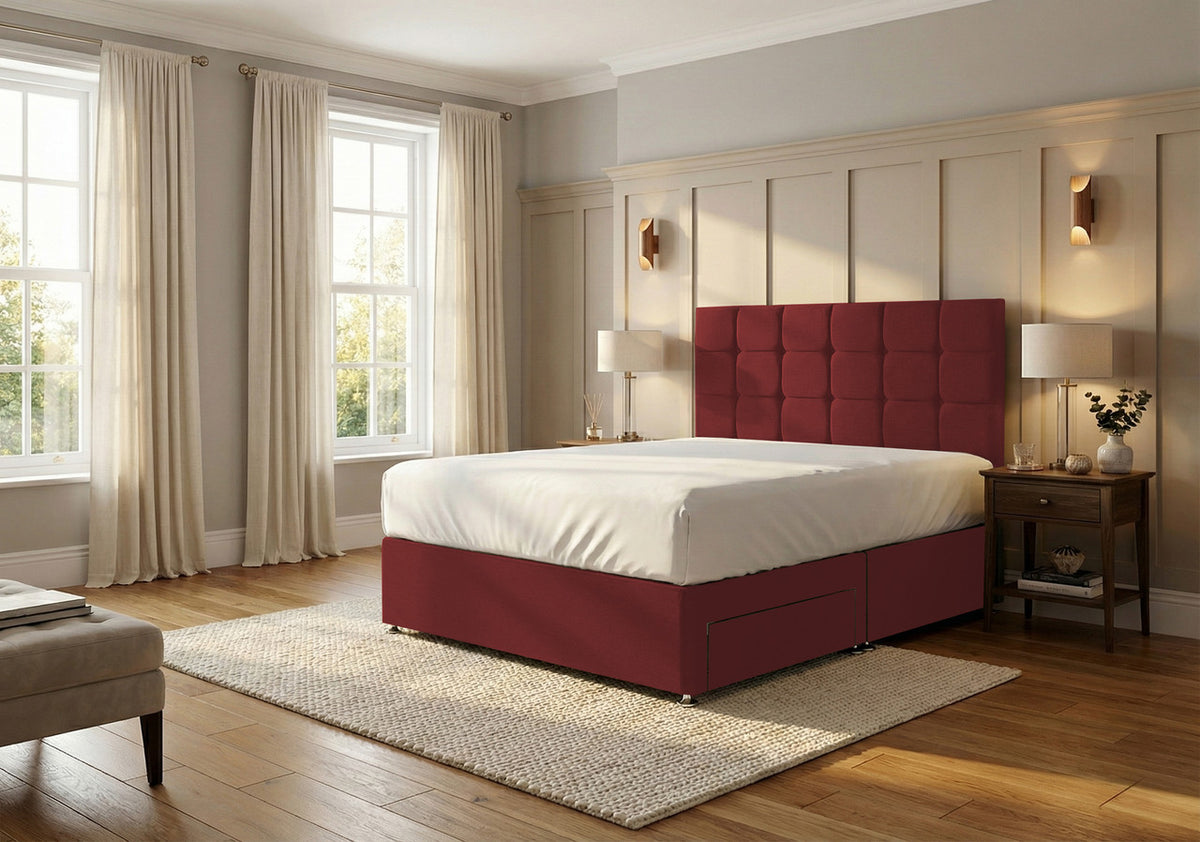 Ashford Plush Velvet Divan Bed, Headboard
