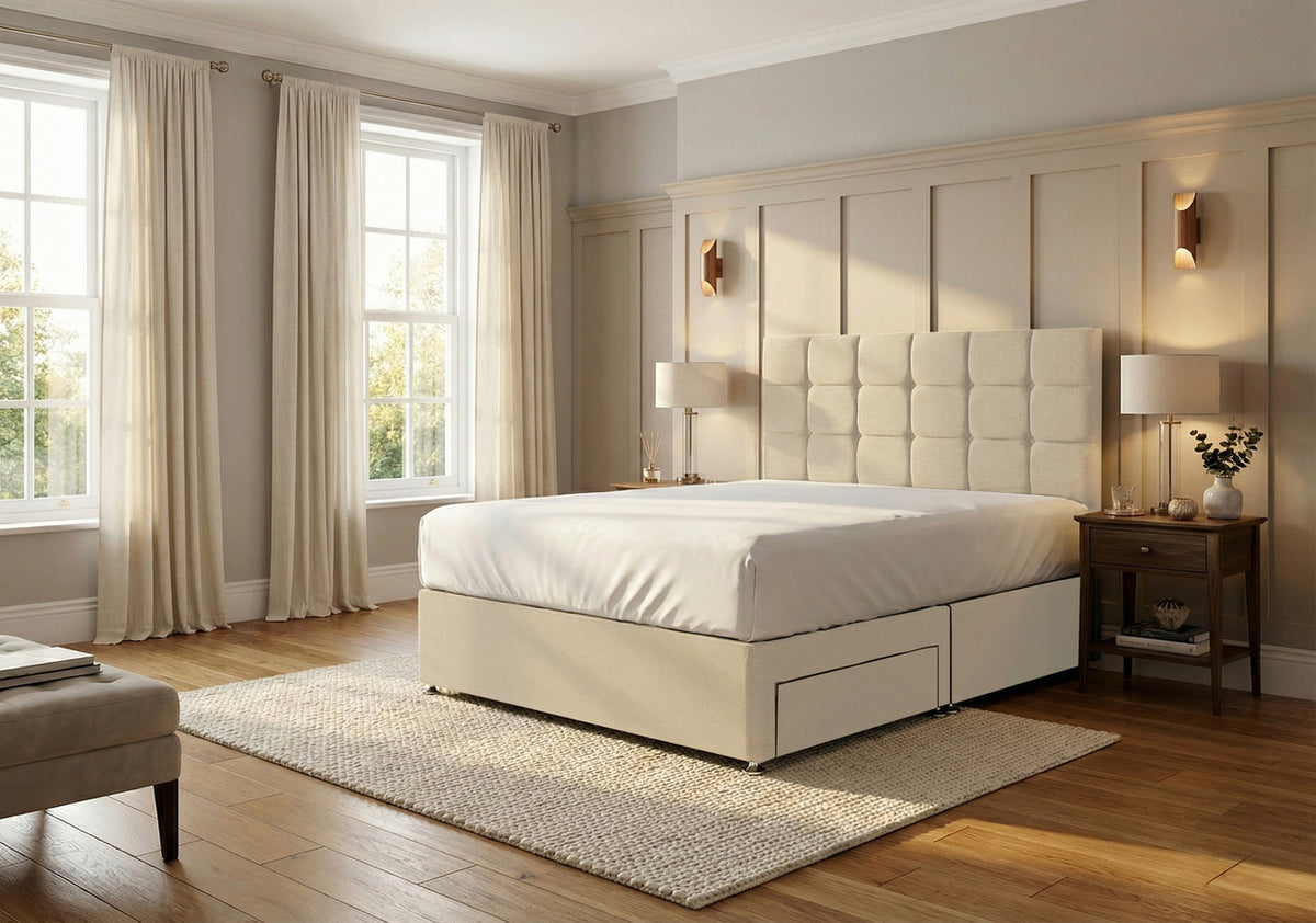 Ashford Plush Velvet Divan Bed, Headboard