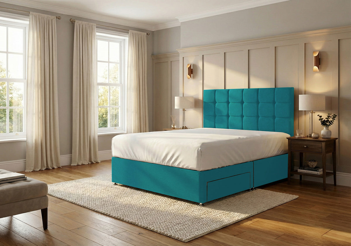 Ashford Plush Velvet Divan Bed, Headboard