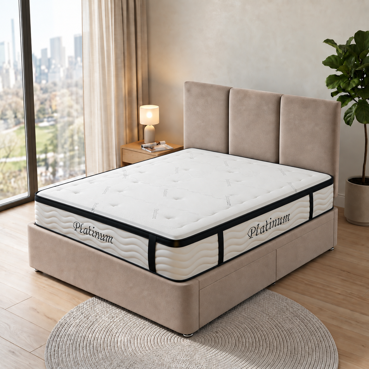 3500 Pocket Sprung Gel Memory Foam Mattress, Pillow Top