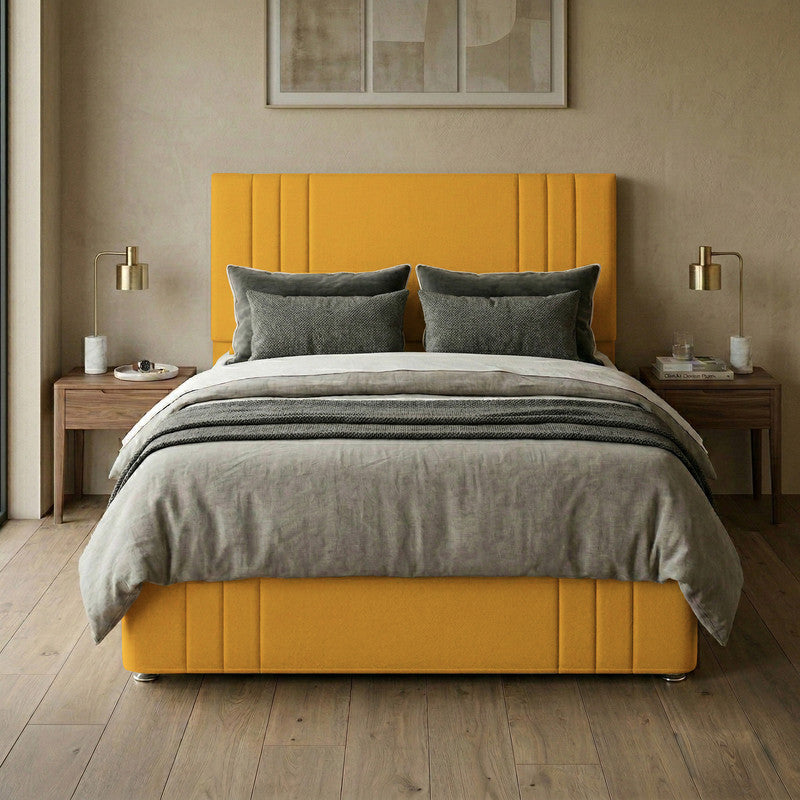 Rio Plush Velvet Divan Bed, 50" Headboard