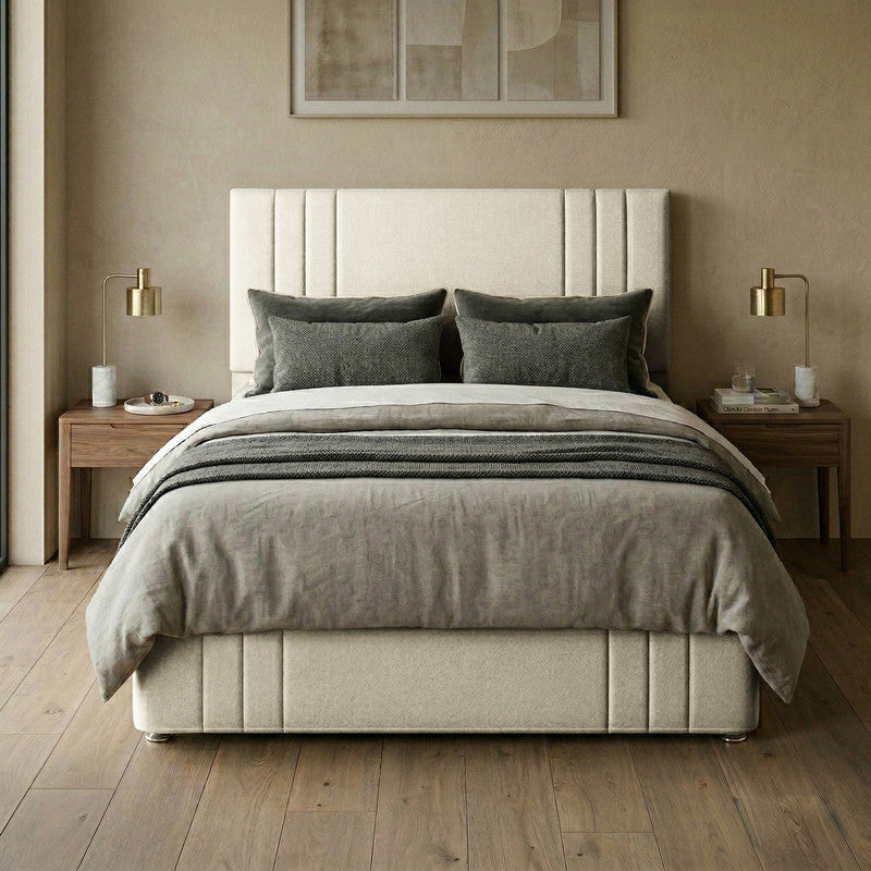 Rio Plush Velvet Divan Bed, 50" Headboard
