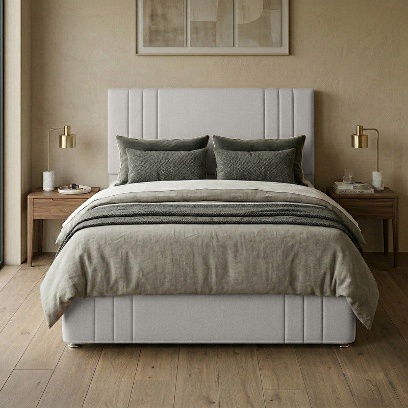 Rio Plush Velvet Divan Bed, 50" Headboard