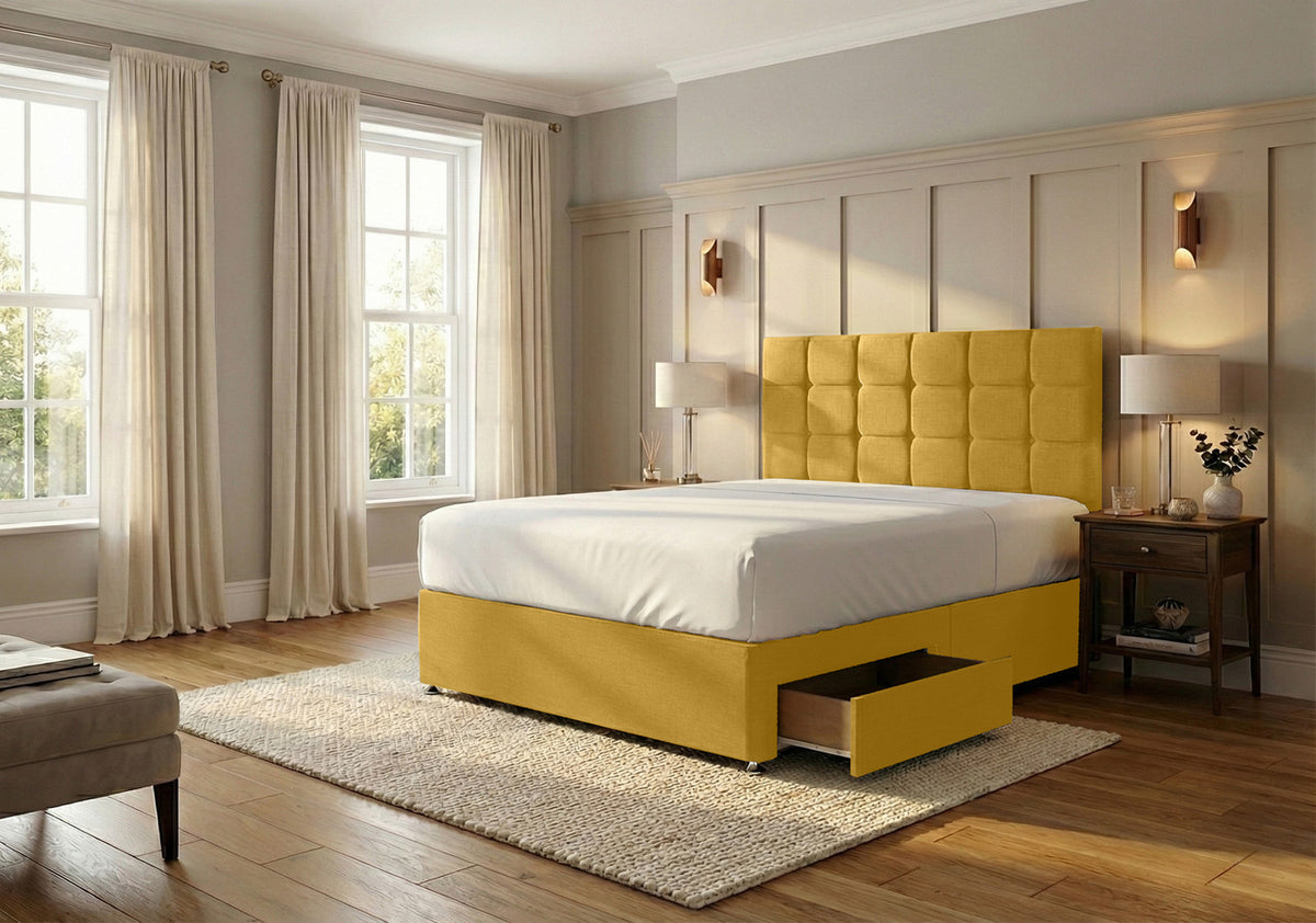 Ashford Plush Velvet Divan Bed, Headboard