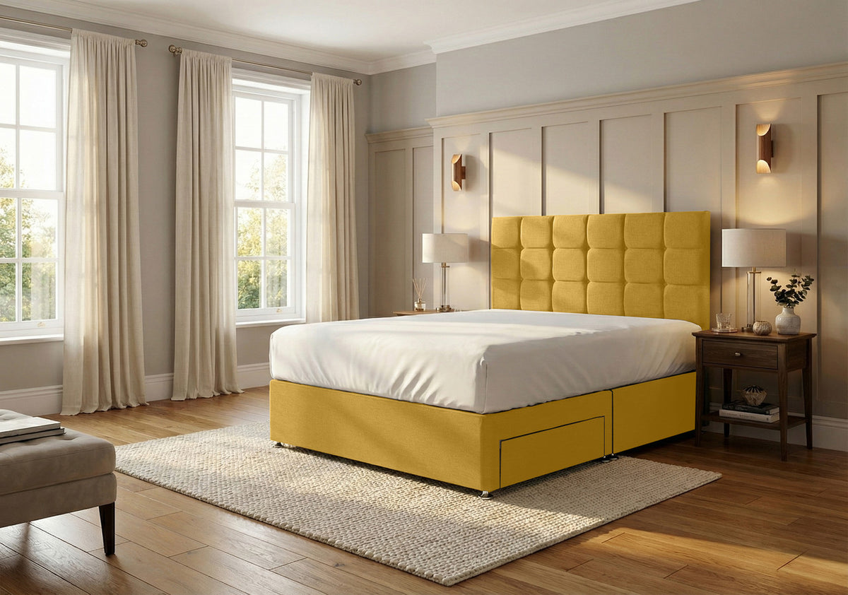 Ashford Plush Velvet Divan Bed, Headboard