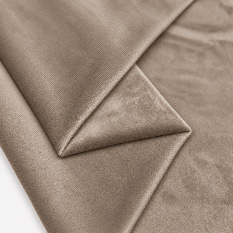 Mink plush velvet fabric close-up